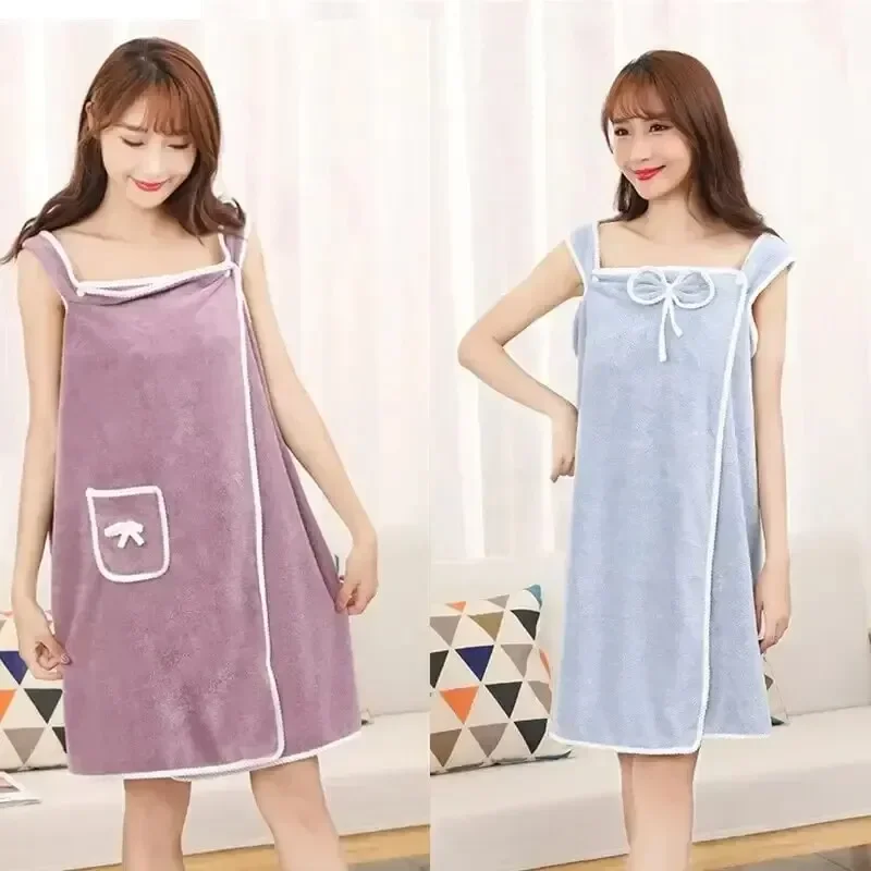 여성용 목욕 타월, 소녀용 웨어러블 90*130cm 속 - Spa Towel 리뷰 및 가격
