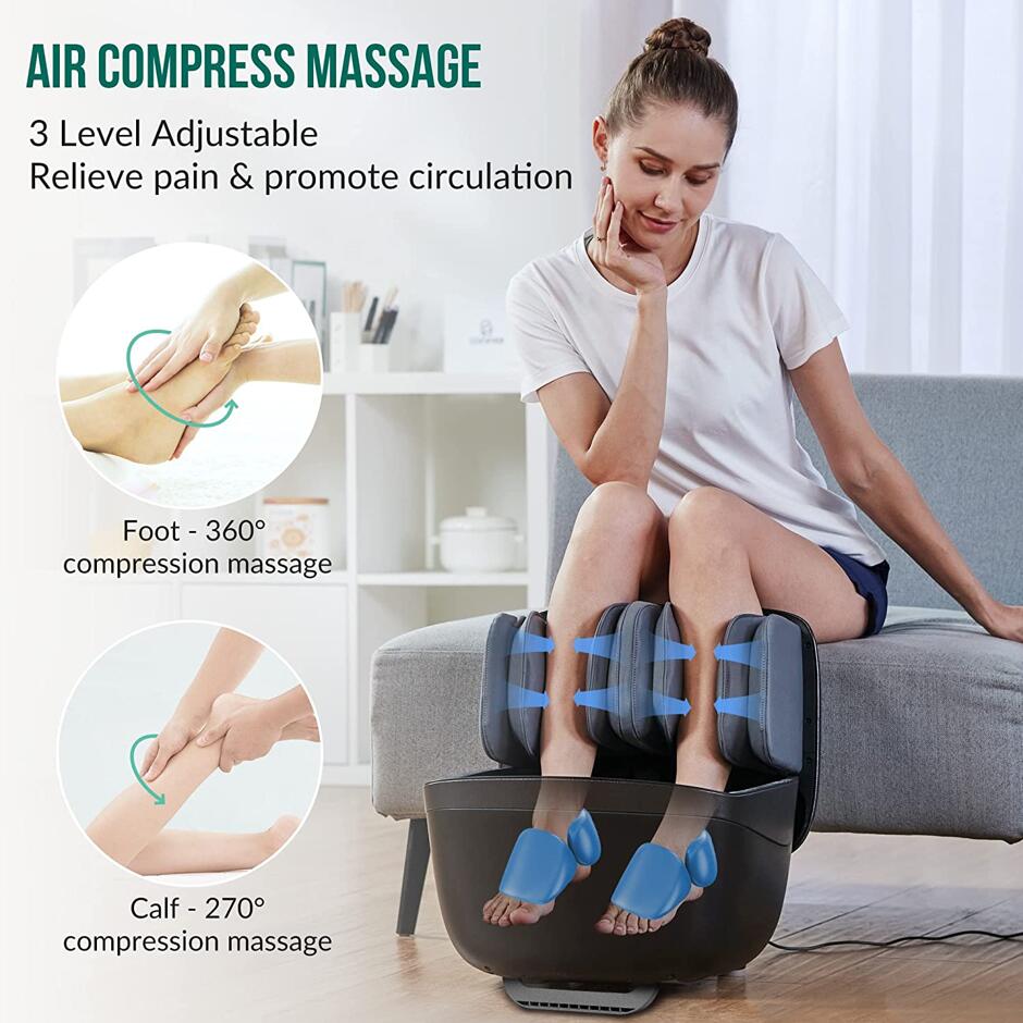 접이식 2 in 1 시아츠 발 마사지기, 열, 딥 니딩 - Foot Spa 리뷰 및 가격