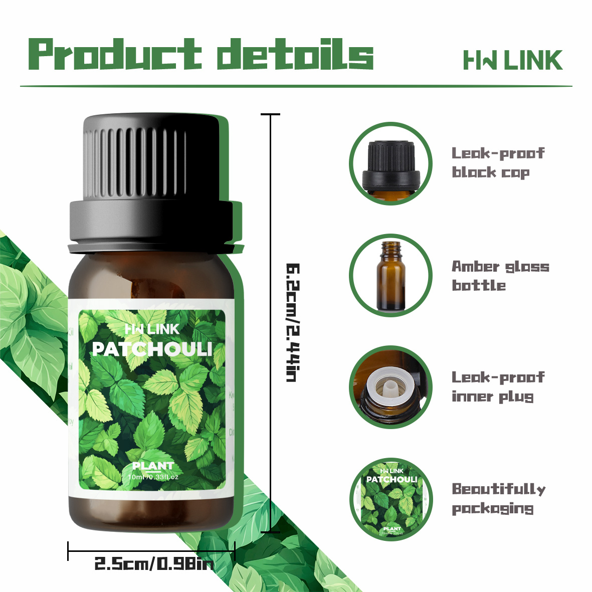 10ml 패출리 에센셜 오일 순수 식물 에센셜 오일,  - Aromatherapy Diffuser 리뷰 및 가격