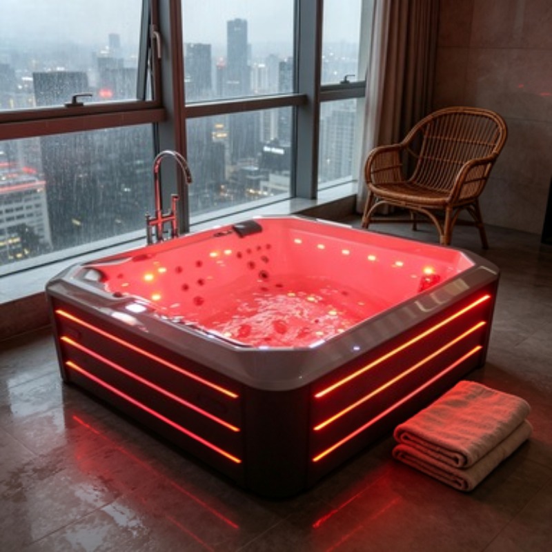 온수 욕조 스파 월풀 욕조 아크릴 자쿠지 마사지 야외용 - Spa Massager 리뷰 및 가격