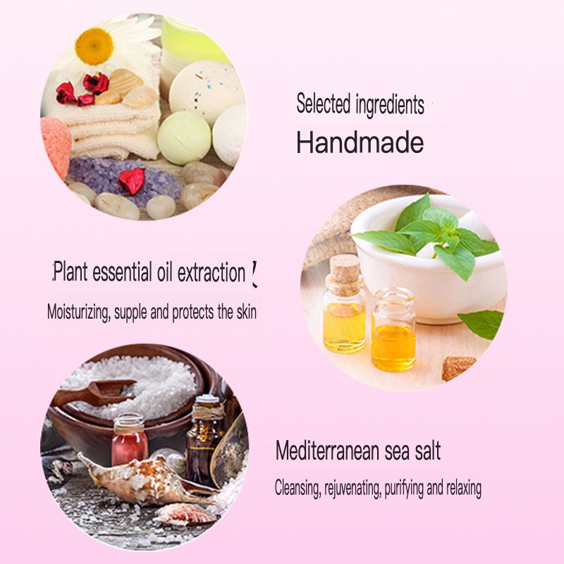 폭발 건조 꽃 에센셜 오일 소금 공, 각질 제거 목욕  - Bath Salts 리뷰 및 가격