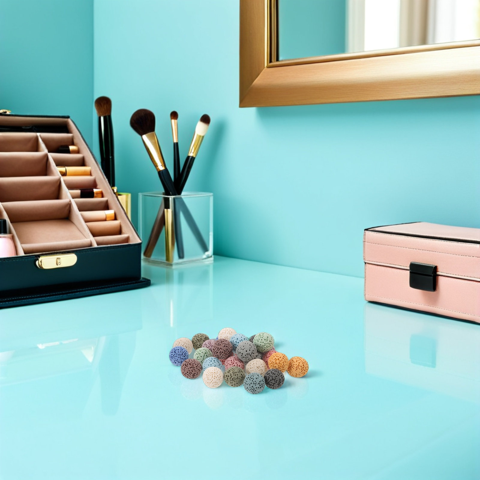 26개입, 다양한 색상의 화산석 비즈, 천연 아로마테라 - Aromatherapy Diffuser 리뷰 및 가격