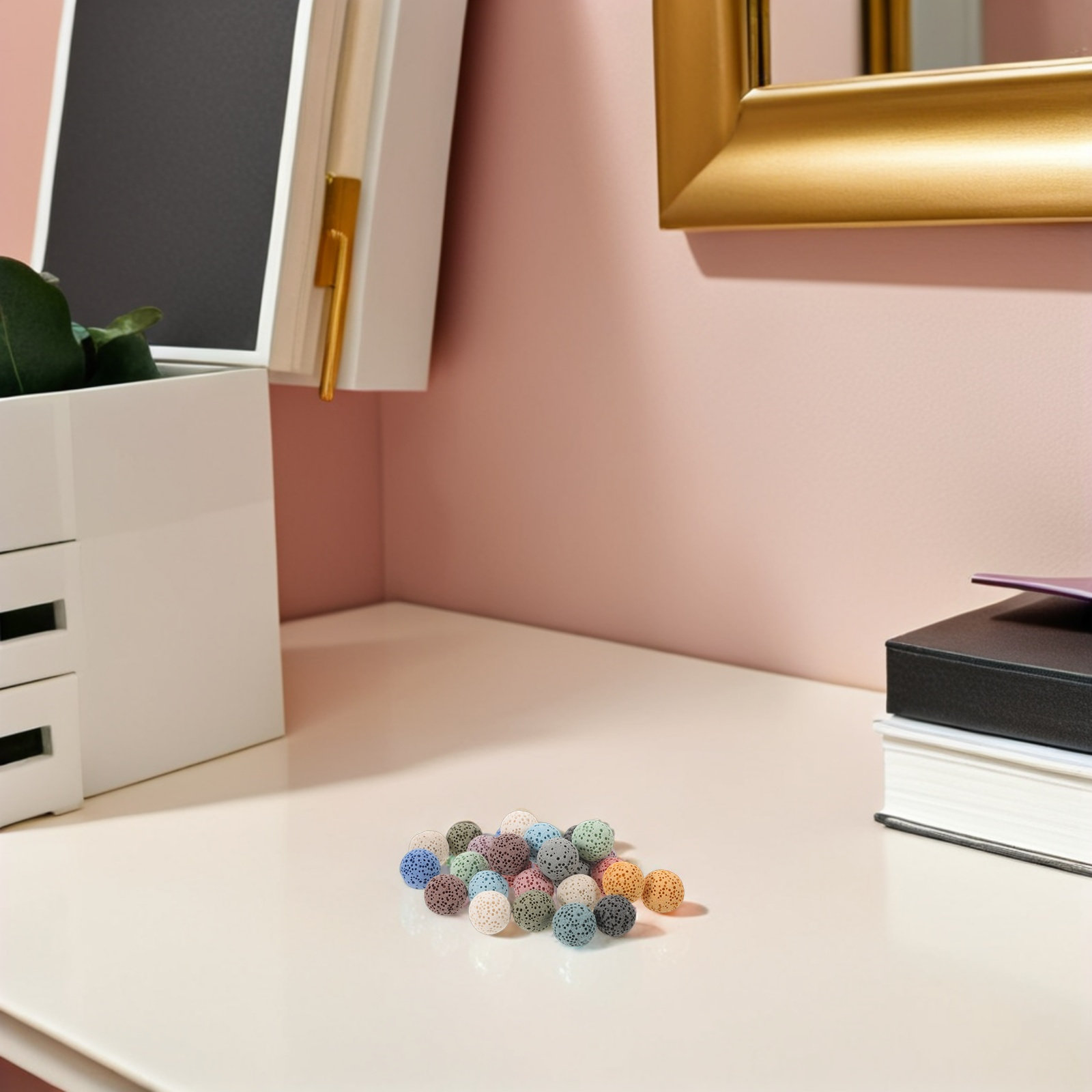 26개입, 다양한 색상의 화산석 비즈, 천연 아로마테라 - Aromatherapy Diffuser 리뷰 및 가격