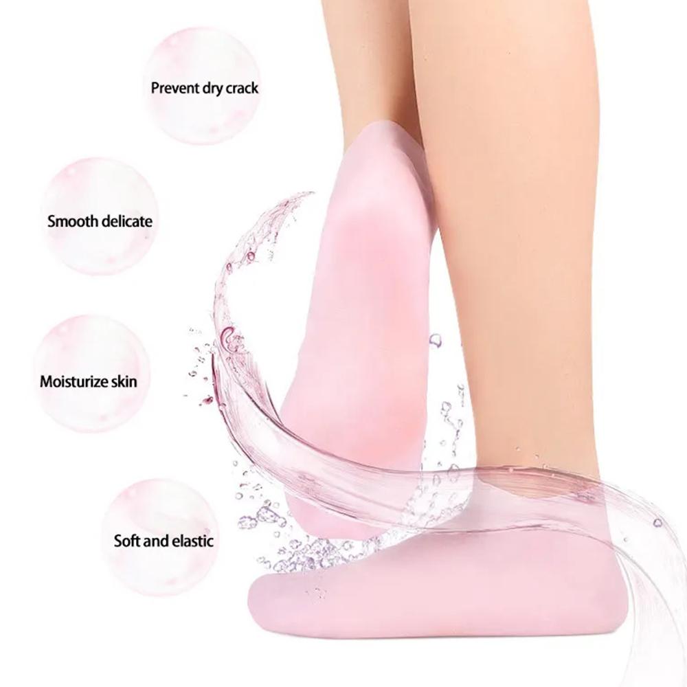 1쌍 실리콘 발 관리 양말 & 재사용 가능한 스파 젤  - Foot Spa 리뷰 및 가격