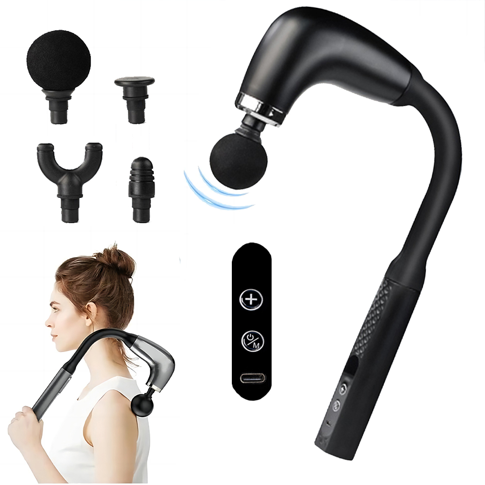 휴대용 근막 마사지 총 전기 타악기 권총 마사지 LED - Massage Gun 리뷰 및 가격