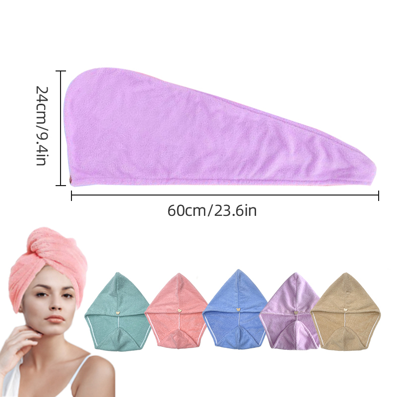여성용 마이크로 화이버 헤어 타올 랩, 샤워 스파 헤드 - Spa Towel 리뷰 및 가격